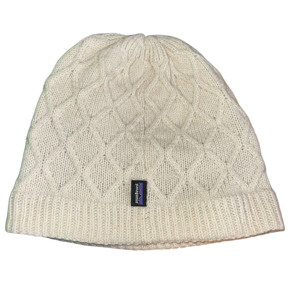 Patagonia Beanie Hat Honeycomb Knit Stocking Cap Wool Blend - Picture 1 of 10